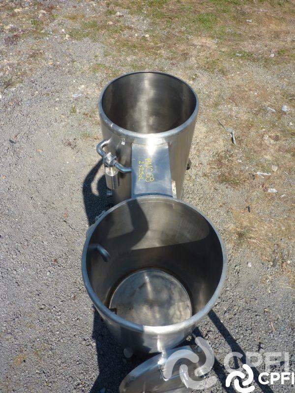 Bac de lancement Pierre Guérin - 2 x 250 L avec couvercle et 4 pieds_2