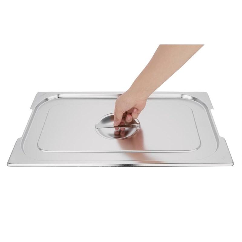 Couvercle inox avec poignée pour bacs GN 1/1 | Vogue CB181_2