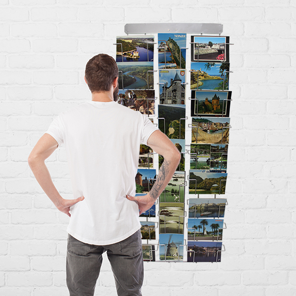 Présentoir mural pour cartes postales Réf : PC0718_2