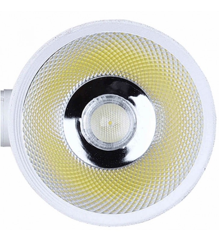 Spot LED 30W ROMA monophasé pour rail - 35° - lentille double effet - réf 4762c2_2
