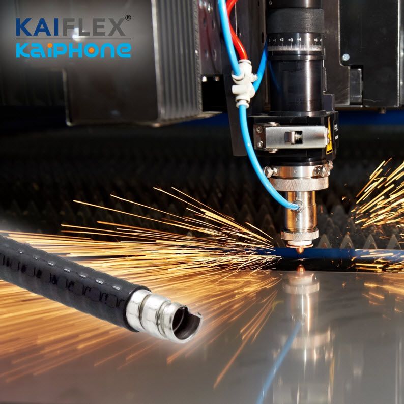 WP-S2P1 - Flexible métallique Kaiflex en acier inoxydable avec veste en PVC - haute flexibilité et résistance à la traction_2