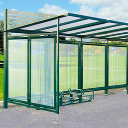 Abri convivial robuste avec une capacité de stationnement jusqu'à 6 vélos_2