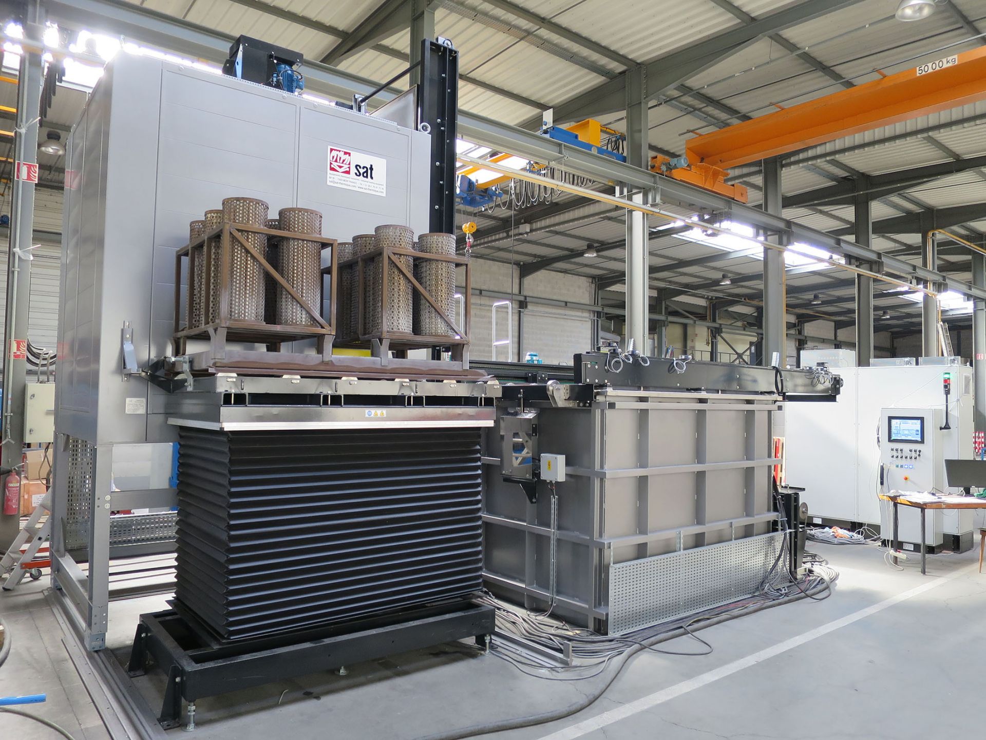 Four de trempe horizontal avec chargement vertical ou horizontal