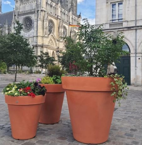 Jardinière Rond Déco - 100 % recyclable - Résistant aux UV - 21 couleurs disponibles - Polyéthylène rotomoulé_2