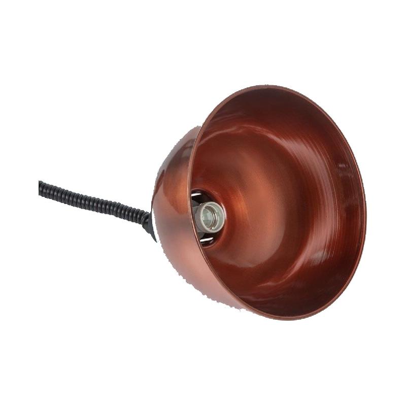 Lampe chauffante dôme rétractable finition cuivre | Buffalo_2