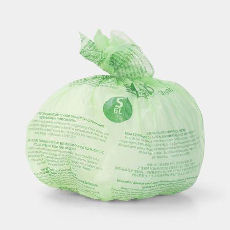 Sacs PerfectFit compostables Brabantia Code S (6 litres) - Rouleau de 10 sacs pour déchets organiques_2