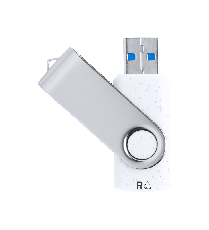 Clé USB publicitaire Twist - plastique ABS recyclé et boîtier métal - 16 Go - USB 2.0_2