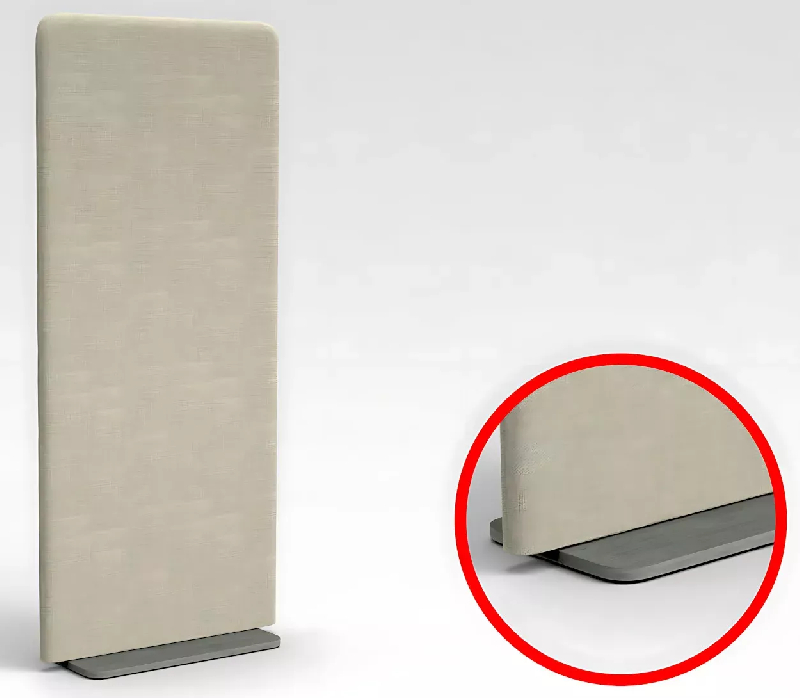 Cloison panneau acoustique vertical sur base plate So Montilla_2