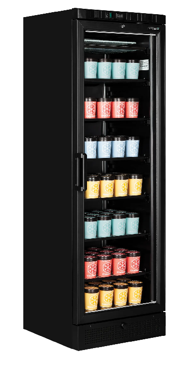 Congélateur vertical vitré UFSC371G Black ( 300 / 270L) Noir TEFCOLD_2