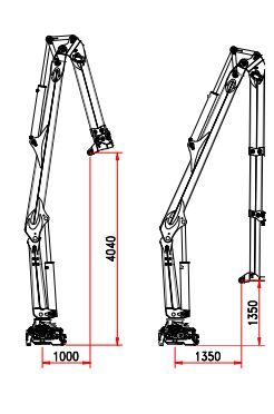Grue auxiliaire R 110 ms2 - Bob Spa - capacité de levage 110 kNm - extension hydraulique 8,40 m_2