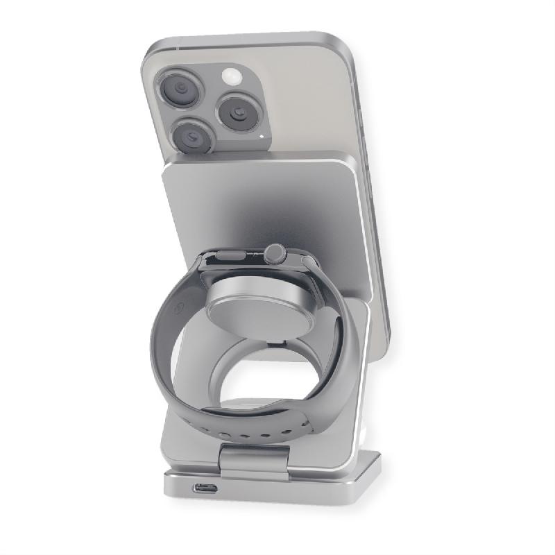 ROLINE Station de charge à induction 3-en-1, pliable, pour appareils APPLE_2