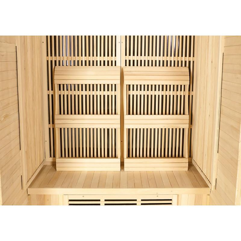 SAUNA INFRAROUGE NORDICA® CARBONE IR2 - (2 PLACES) 120X100_2