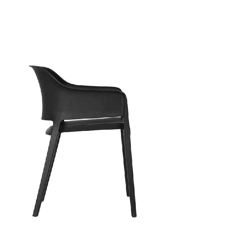 Giethoorn - Chaise empilable en polypropylène noir_2