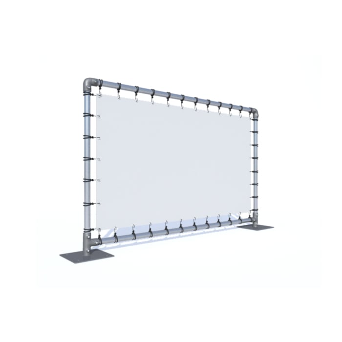 Stand simple sur pieds plats - Bâche Tendue - So-Stand_2