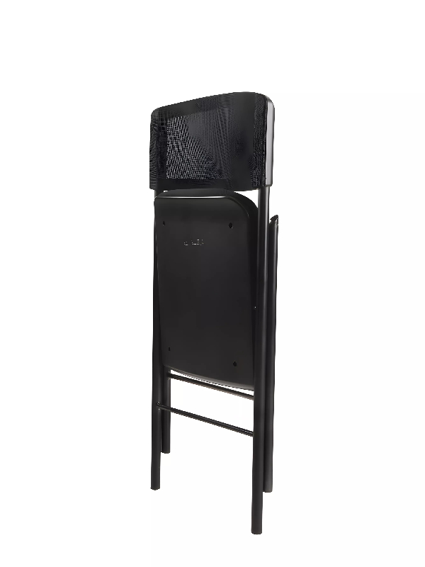 Chaise pliante confortable noir_2