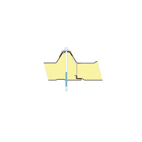 Panneau sandwich de bardage pour toiture 100 mm, avec isolation PIR et sous-face acier_2