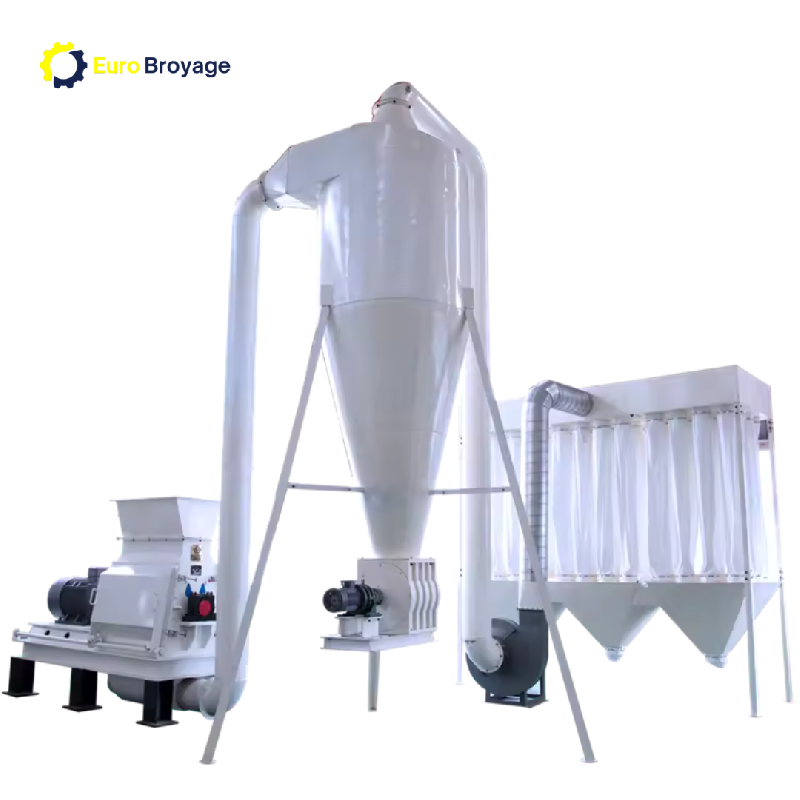 Broyeur Affineur Sciure Bois à Marteaux 55 kW - 2 T/h - Granulométrie Ajustable - AFSB55 Euro Broyage_2