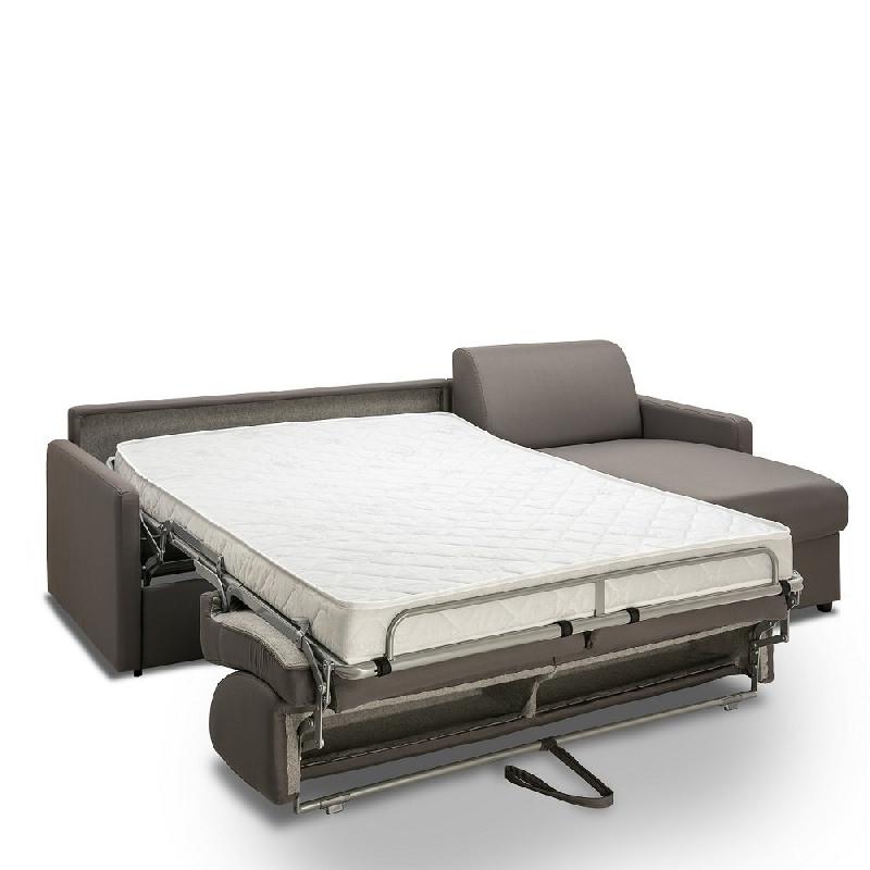 Canapé d'angle convertible PARADISO gris silver - Système express - Couchage 140 cm - Matelas 14 cm_2