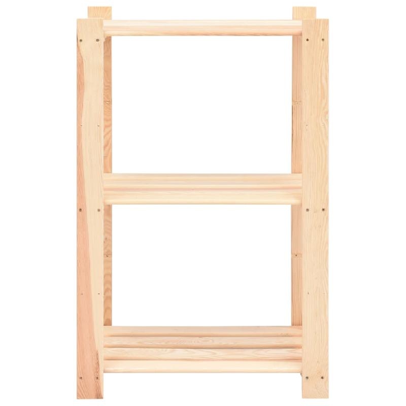 Vidaxl étagères de rangement à 3 niveaux 5 pcs 60x38x90 cm pin 150 kg 3051123_2