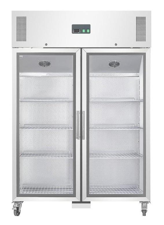 Armoire réfrigérée positive 2 portes vitrée 1200 litres - garantie 2 ans_2