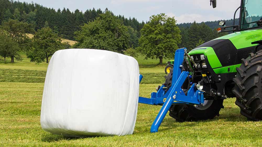 Btgha - Fourche à balles rondes avec redresseur - Goewell - Poids 125 kg - Pour balles de 1,00 à 1,80 m de diamètre_2