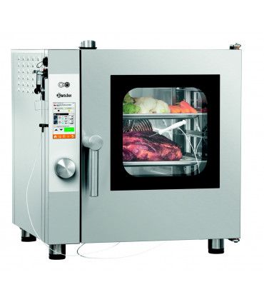 Four mixte à vapeur professionnel avec commande électronique et 5 glissières au format 2/3 gn - silversteam 5230d réf. 117623 bartscher_2