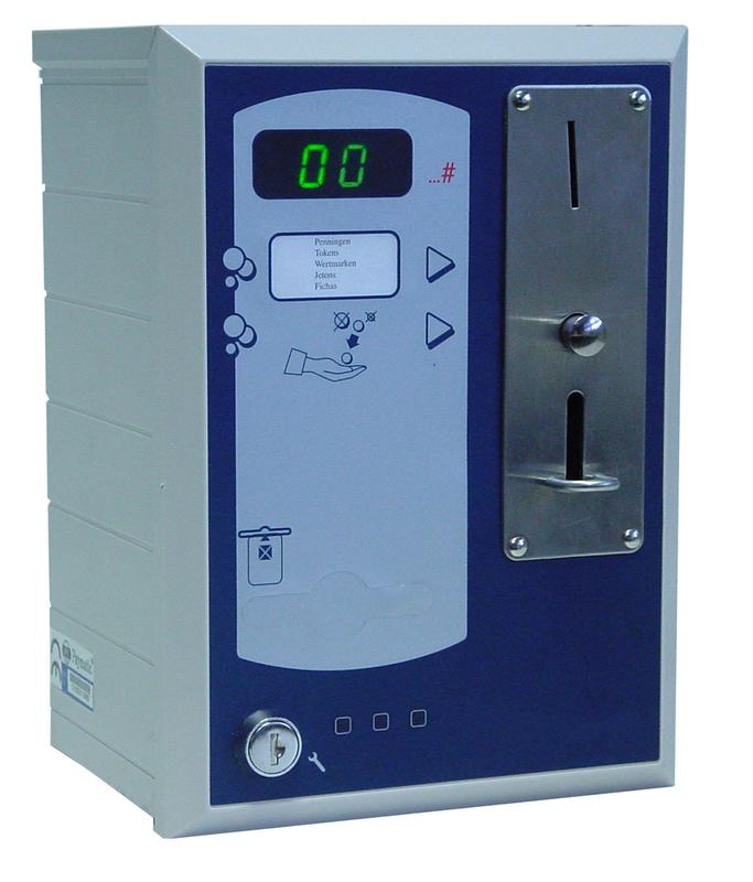 Monnayeur Budget KYLIX avec fonction arrêt d'eau - Vanne électrique 24V pour pièces en euro_2