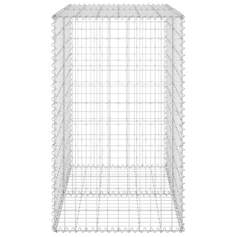 Vidaxl mur en gabion avec couvercles acier galvanisé 100x60x100 cm 147813_2