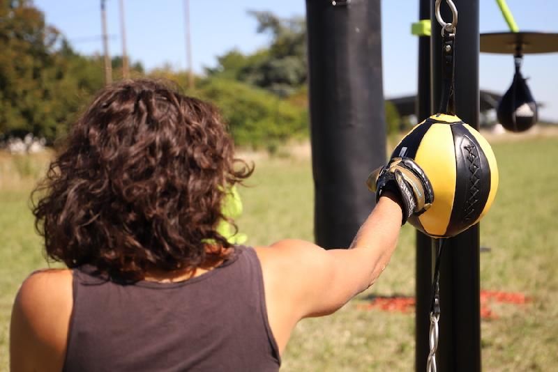 Ballon double élastique pour entraînement d'arts martiaux en extérieur - Gamme Fight Club_2