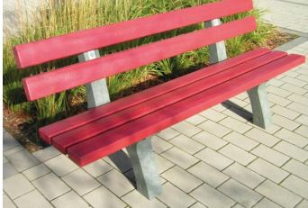 Banc public en plastique recyclé hanit - PICADILLY - 7 coloris disponibles - 200 cm et 150 cm_2