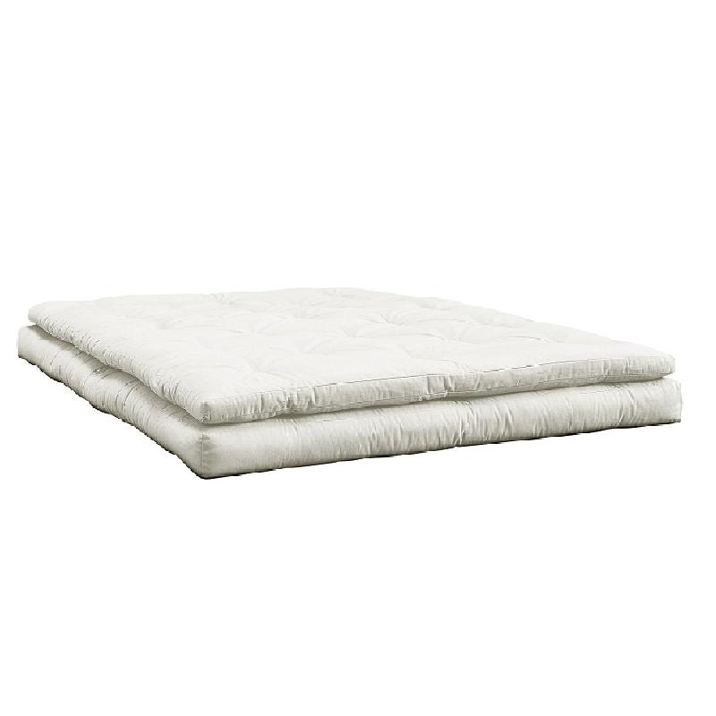 Canapé futon convertible Buckle-Up Sofa - Design - Couleur Naturel - 140x200cm - Matelas épais et confortable_2