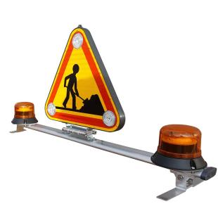 Barre Triflash 500 avec rabattement manuel - Classe 1 - 254433XA - Équipée gyrophare et charnière double effet_2