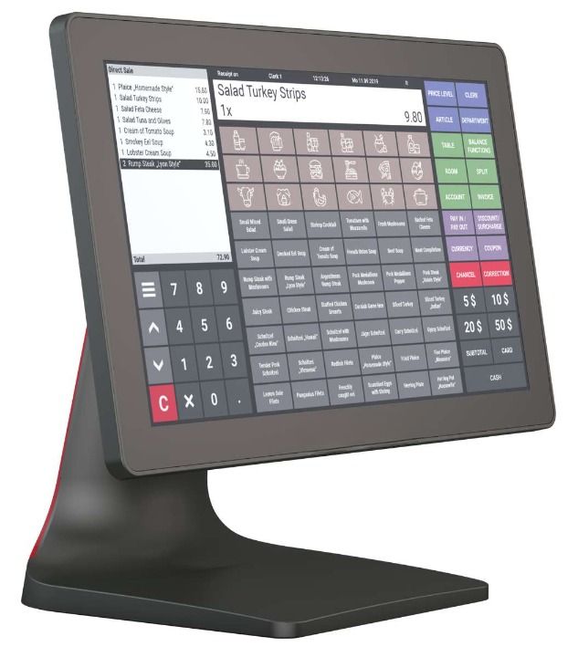 Caisse enregistreuse tactile android haut de gamme 15 pouces, sans abonnement obligatoire pour les restaurants, boucheries, pressings, boulangeries -  jv touch 15_2