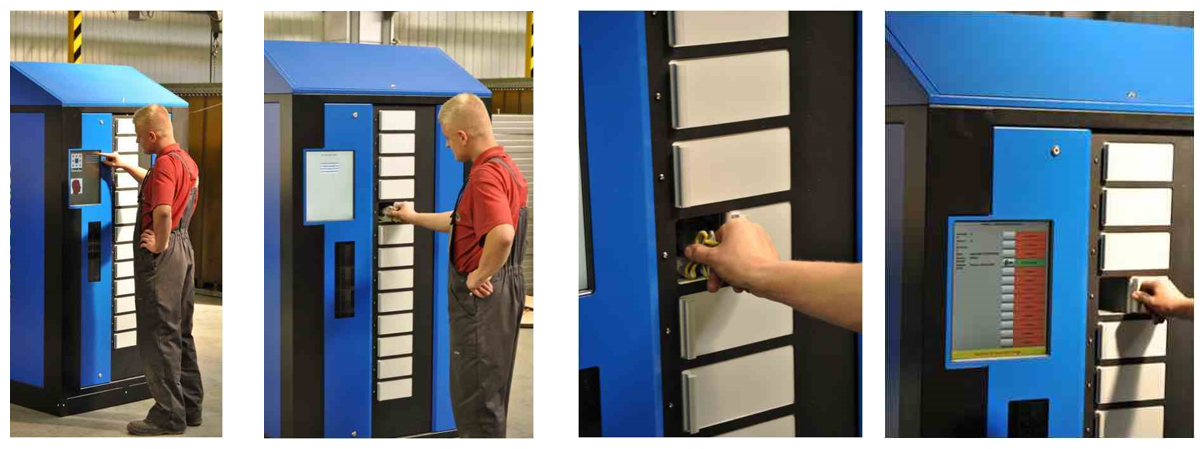 Distributeur automatique rotatif à trappes pour EPI - Gestion de stock externe - VENS H24_2