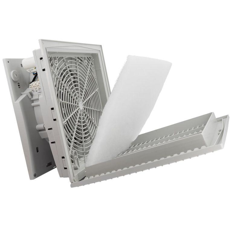 Grille 325x325 avec ventilateur 230V et filtre pour armoire électrique - LETTEL - GTA-291-VFF-230_2