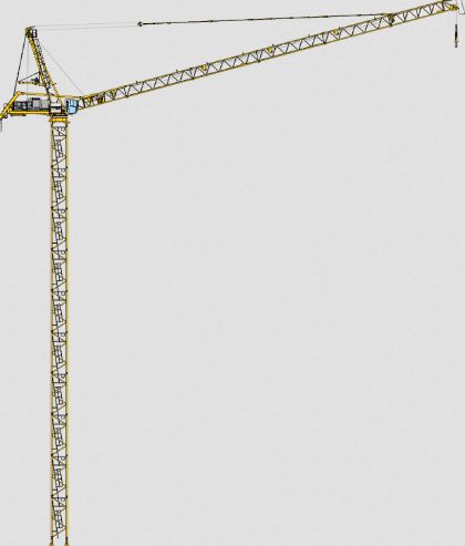 Grue à tour MR 618 - Manitowoc - hauteur sous crochet 74.4 m, charge maxi 32 t, portée 60 m_2