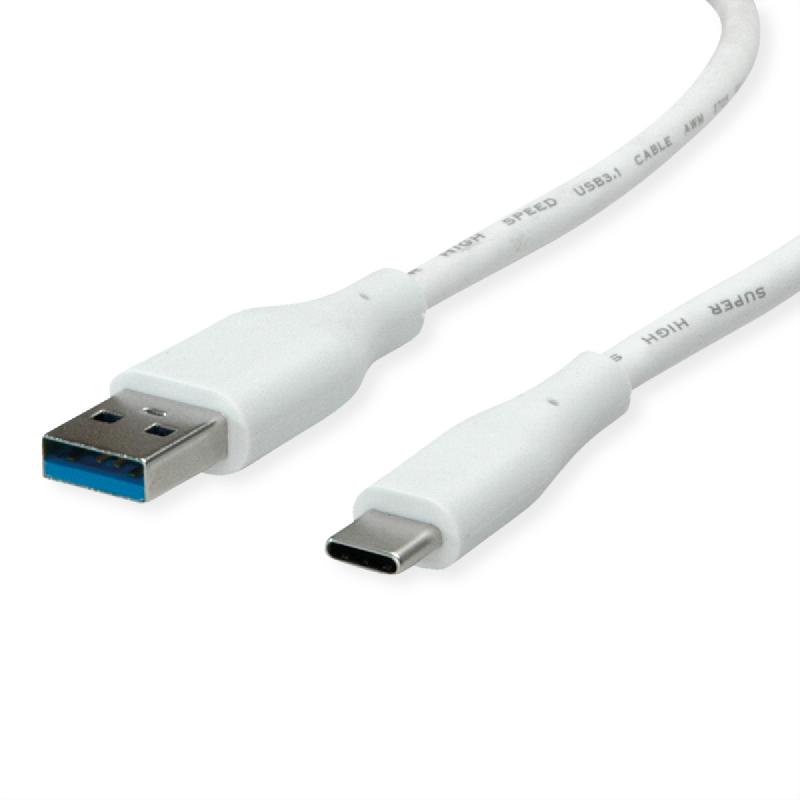 VALUE Câble USB 3.2 Gen 1, A-C, M/M, blanc, 3 m_2