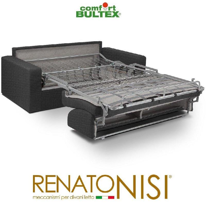 Canapé convertible express Crépuscule - Matelas Comfort Bultex® 120 cm - Gris anthracite - Fabrication italienne_2