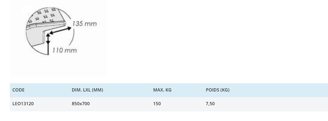 Leo13120 - Rampe de trottoir Disset Odiseo - mobile et légère - 7,50 kg - capacité 150 kg_2
