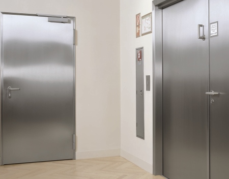 Porte en acier inoxydable Teckentrup - haute qualité et hygiène pour cuisines, laboratoires et espaces professionnels_2