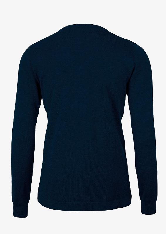 Pull-over femme - Mélange de laine mérinos de luxe et élégant - Ashbury Femme - Bleu marine - Nimbus_2