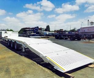 Semi-remorque porte-engin /longueur du plateau 9 200 mm_2