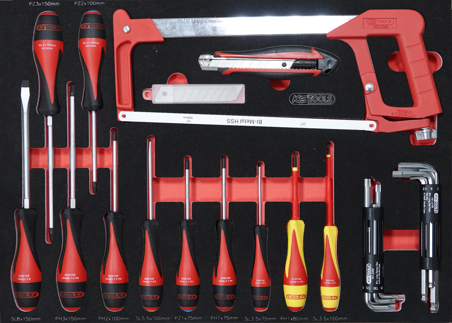 Servante d'atelier KS TOOLS One by One - 7 tiroirs, édition limitée avec 251 outils_2