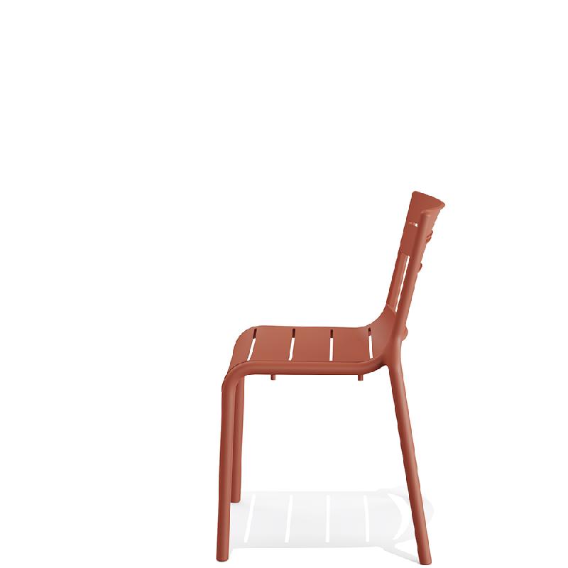 Calor - Chaise empilable en polypropylène terracotta_2