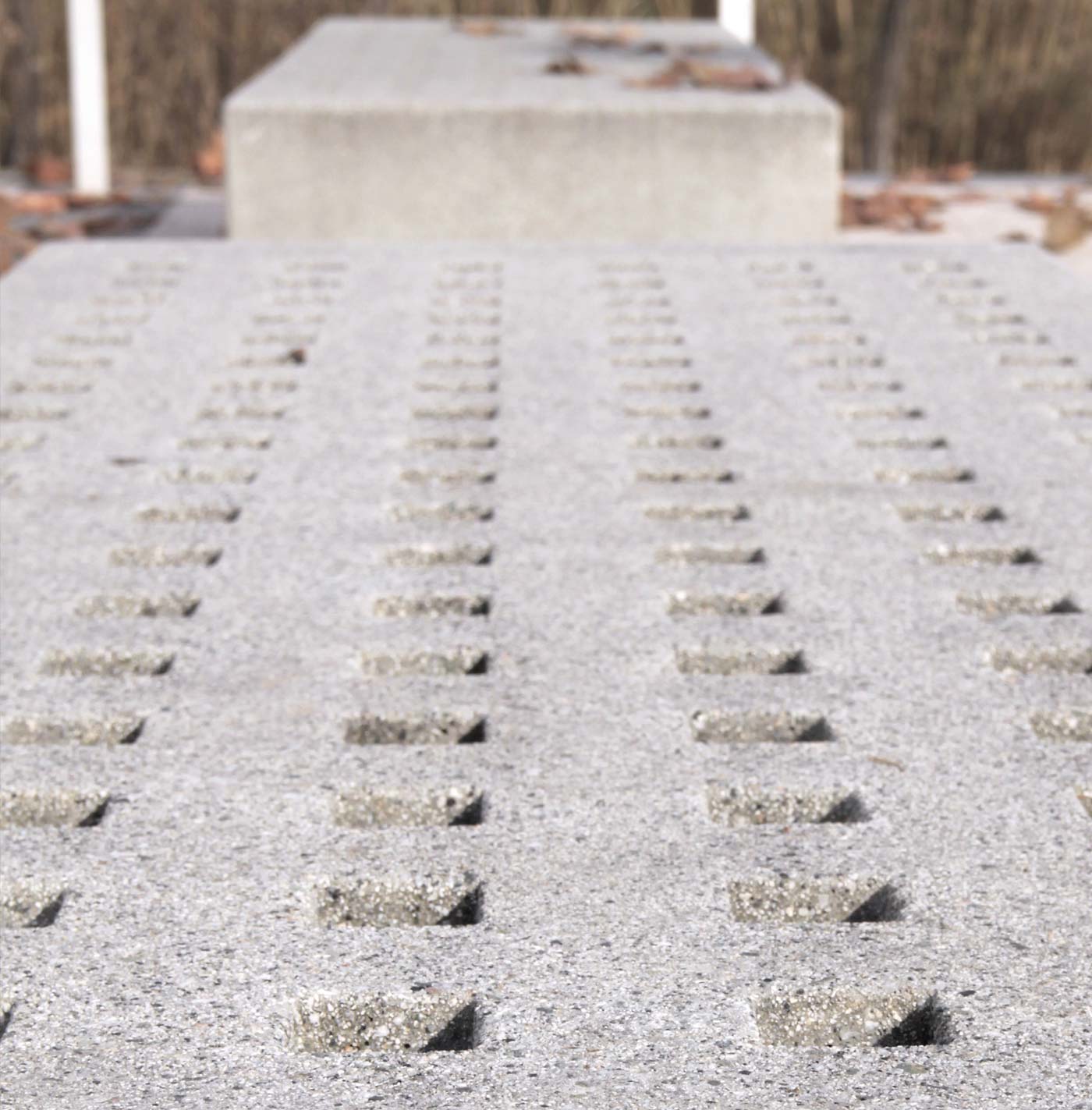 Banc public Trau UM396H - béton préfabriqué hydrofuge gris granite - kit facile à assembler_2
