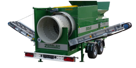 Cribleur haute capacité Zemmler MS 3200 pour sable et gravats