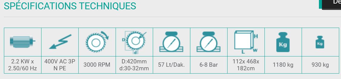 Dc 421 pbs - tronçonneuse à double tête - machinerie yilmaz - scie à double tête de 420 mm_2