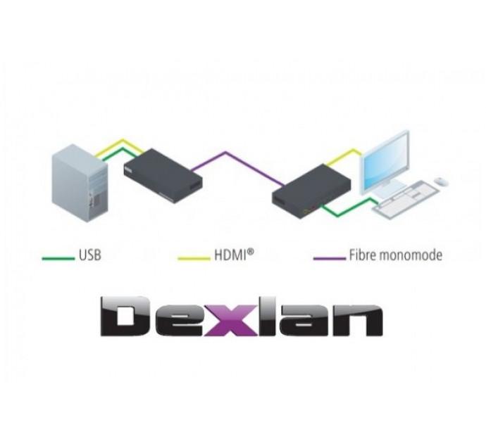 Dexlan prolongateur KVM HDMI/USB - Fibre optique OS1/OS2 - 10m à 20km - Réf. 201080_2