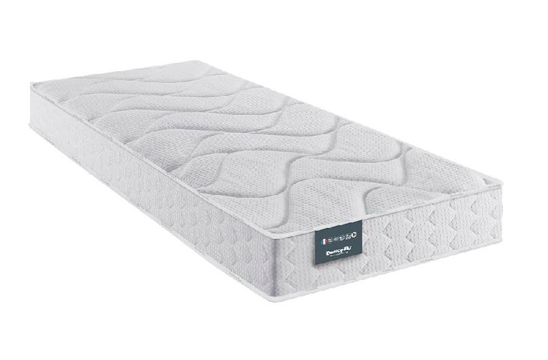 Ensemble Dunlopillo EUGEN 90x190 cm - Matelas 18 cm - Sommier déco gris + 4 pieds_2