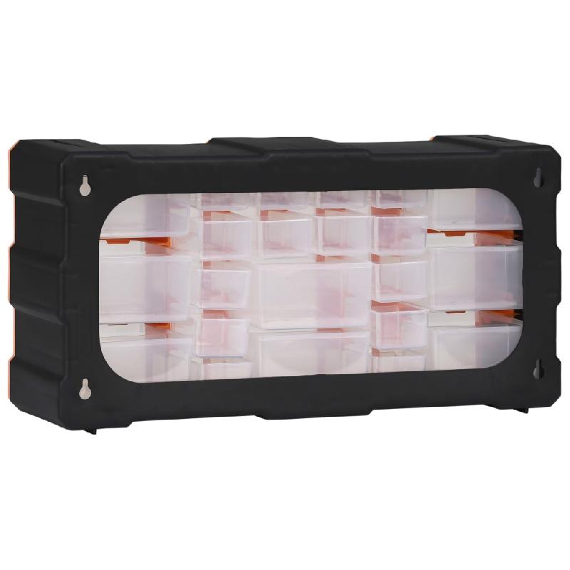 Vidaxl organisateur multi-tiroirs avec 22 tiroirs 49x16x25,5 cm 147583_2